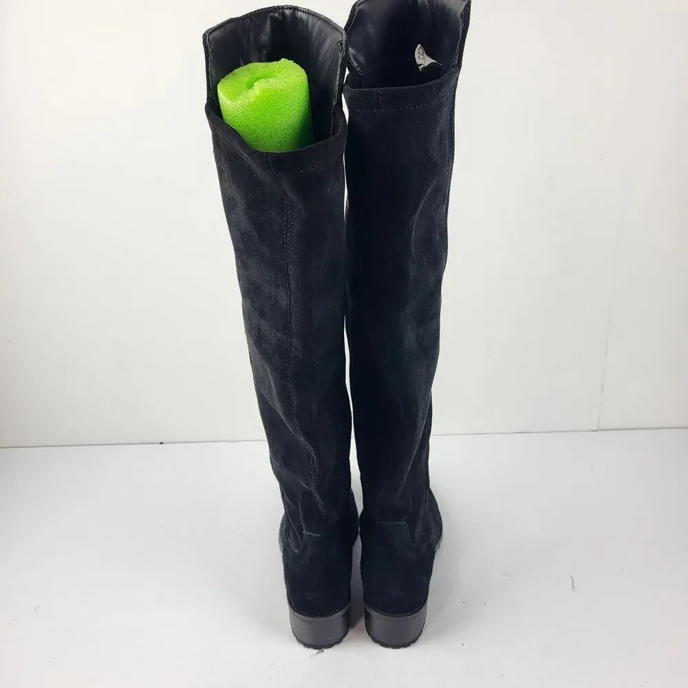 Blondo Starla Waterproof Black Suede Over The Knee Boots Size 7.5M